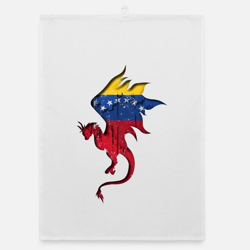 Drapeau du Venezuela - Venezuela - Dragon Torchon bio