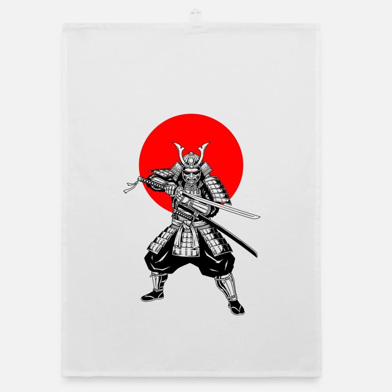 Samurai im Japanstil Organic Geschirrtuch