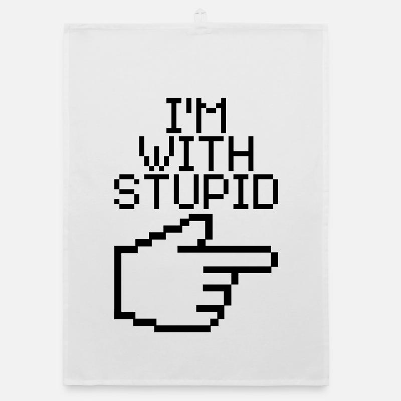 Je suis avec Stupid – Lustiger IT Spruch Torchon bio