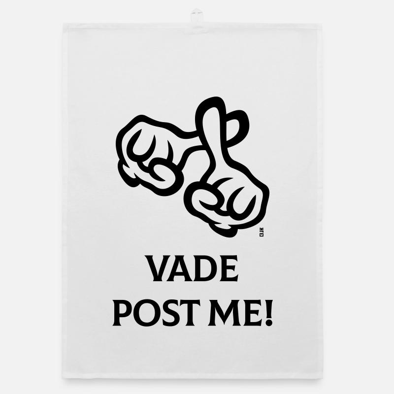 Vade Post Me! (Cross / Bible / Religion / 1C) Organic dish towel