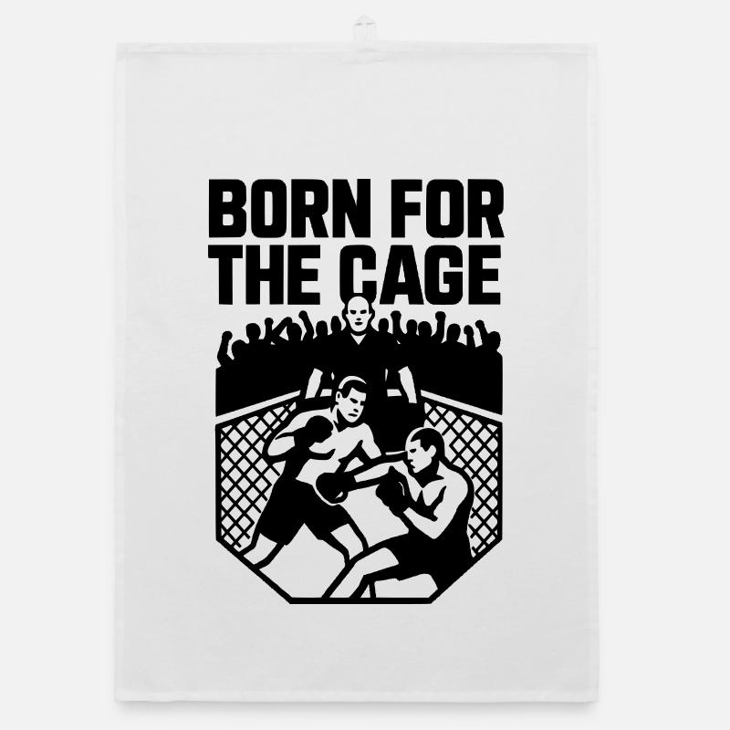 MMA Born For The Cage Organic dish towel