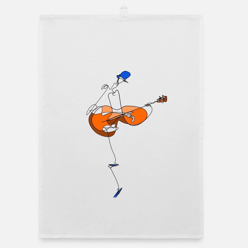 Guitarist  Organic dish towel