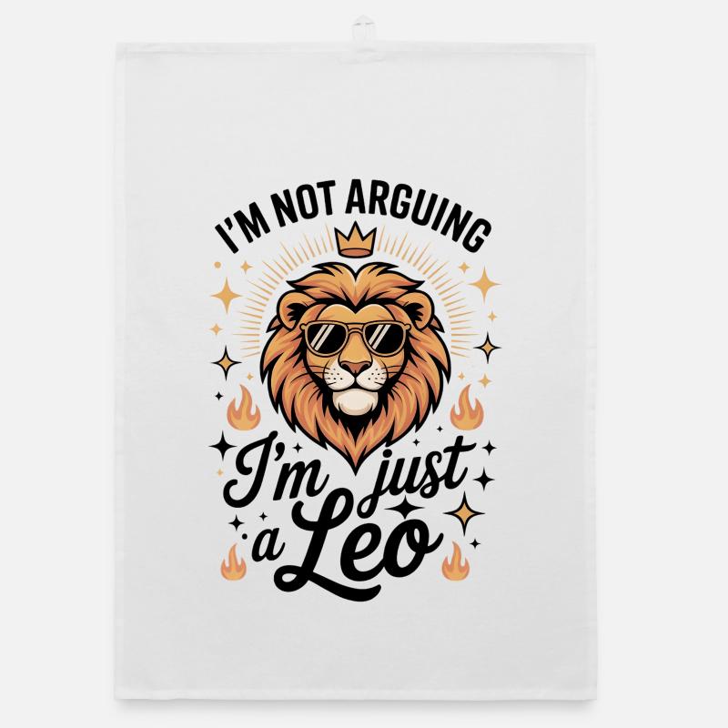 Ich behaupte nicht, dass ich nur ein Löwe bin – Lustiger Sternzeichen-Löwe Organic Geschirrtuch
