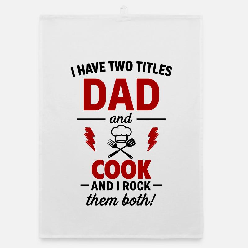 Dad And Chef Two Titles Dun Dad And Chef Dun Gift Drôle Torchon bio