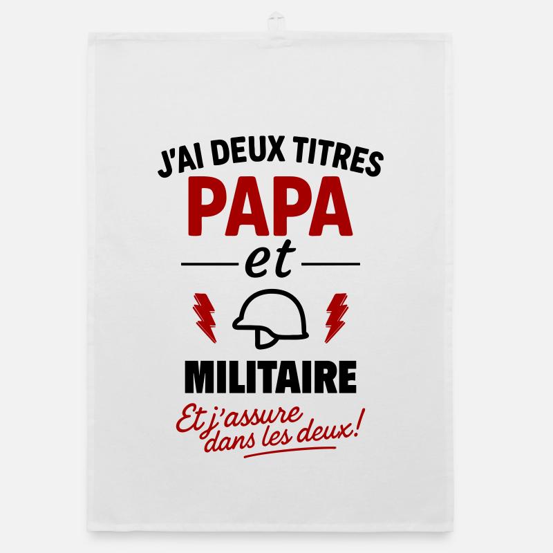 Militär-Vatergeschenk Vatertagsgeschenk Weihnachtsgeschenk Organic Geschirrtuch