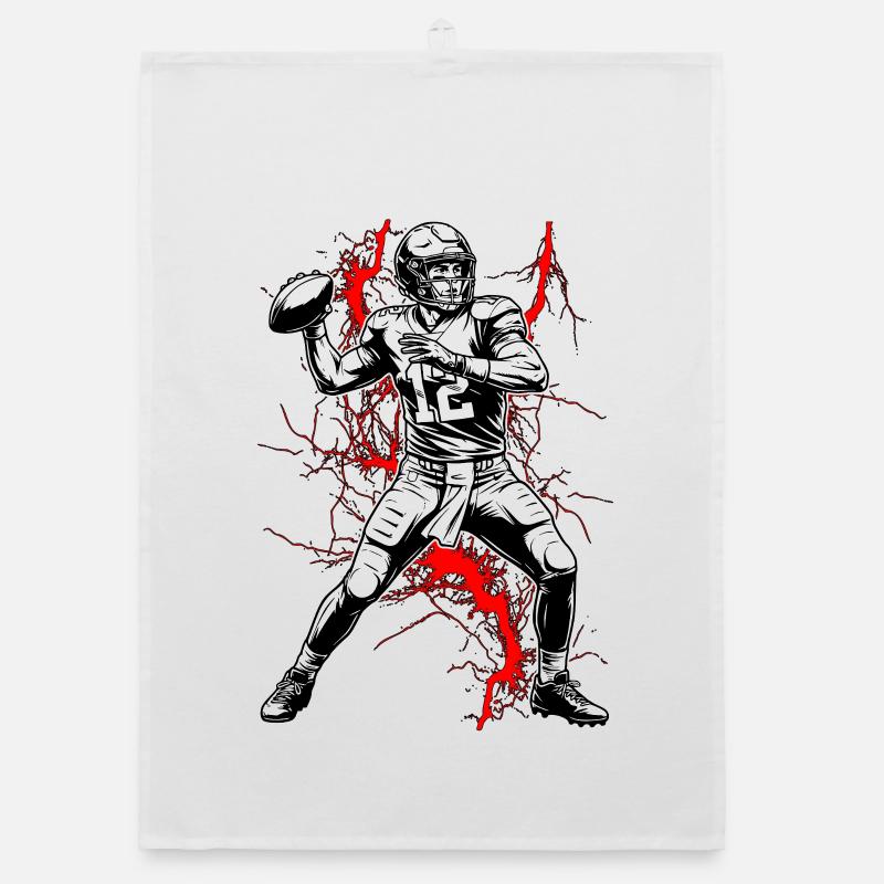 Quarterback dans un orage électrique Torchon bio