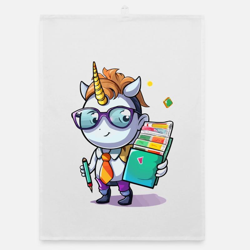 Nerdicorn School Wizard Organic dish towel