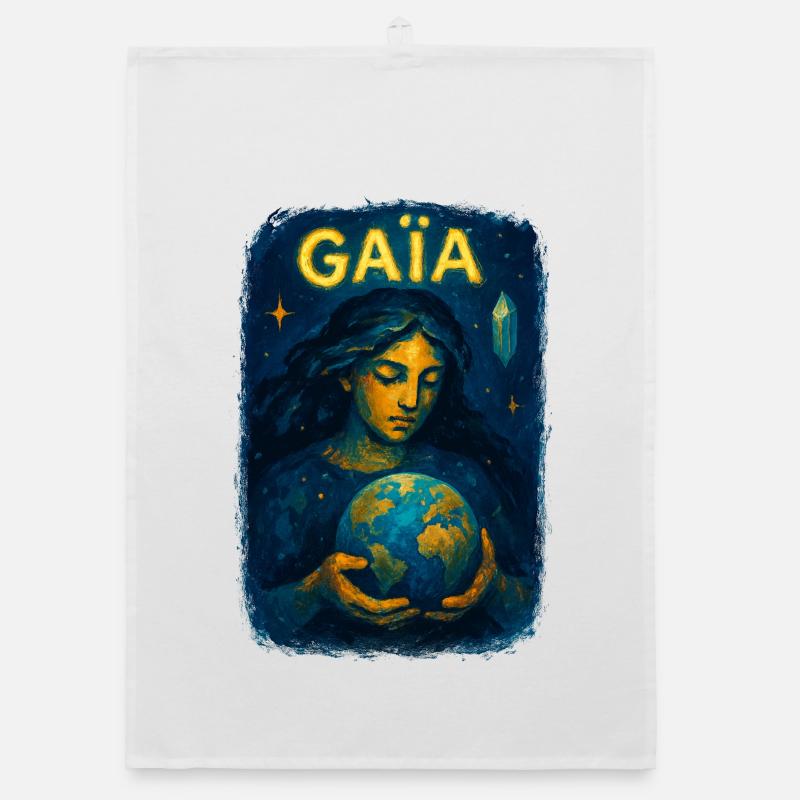 Gaia – Mutter Natur – Baum des Lebens Organic Geschirrtuch