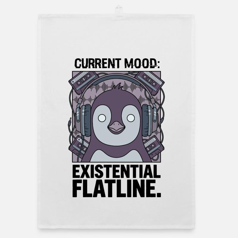 Humeur actuelle Ligne zéro existentielle Torchon bio