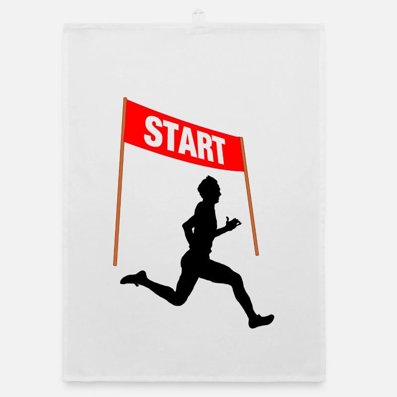 Runner Start – Race Day Organic dish towel