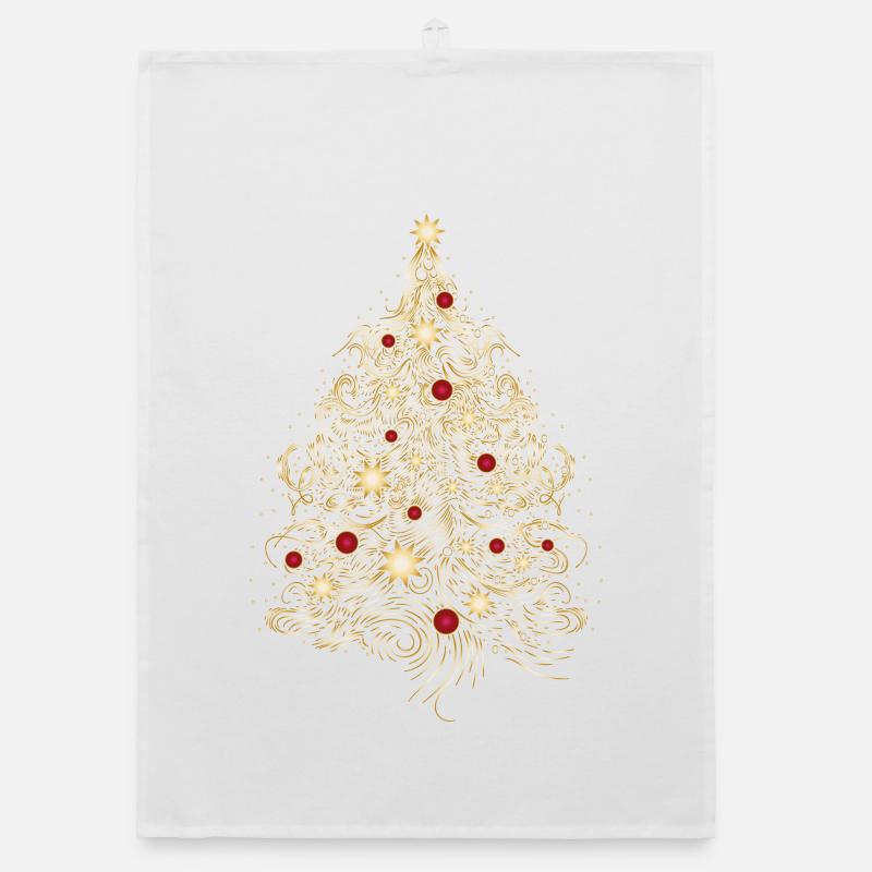 Arbre de Noël en or Torchon bio