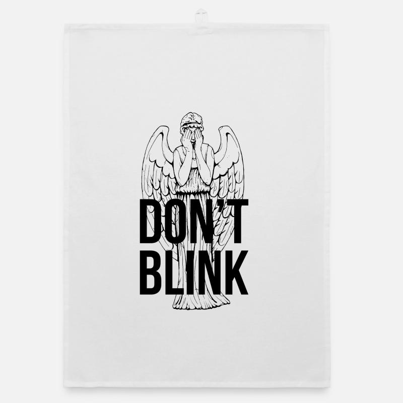 Don't Blink - Torchon bio - blanc