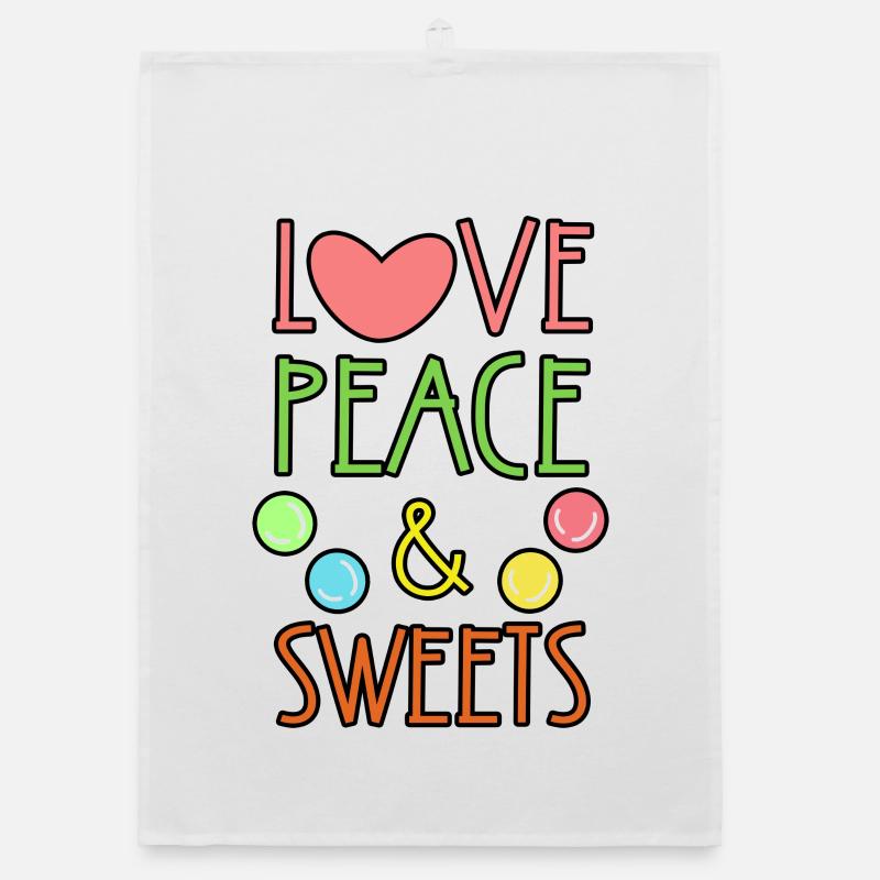 Sweets Statement Dessert Sugar Candy Organic dish towel