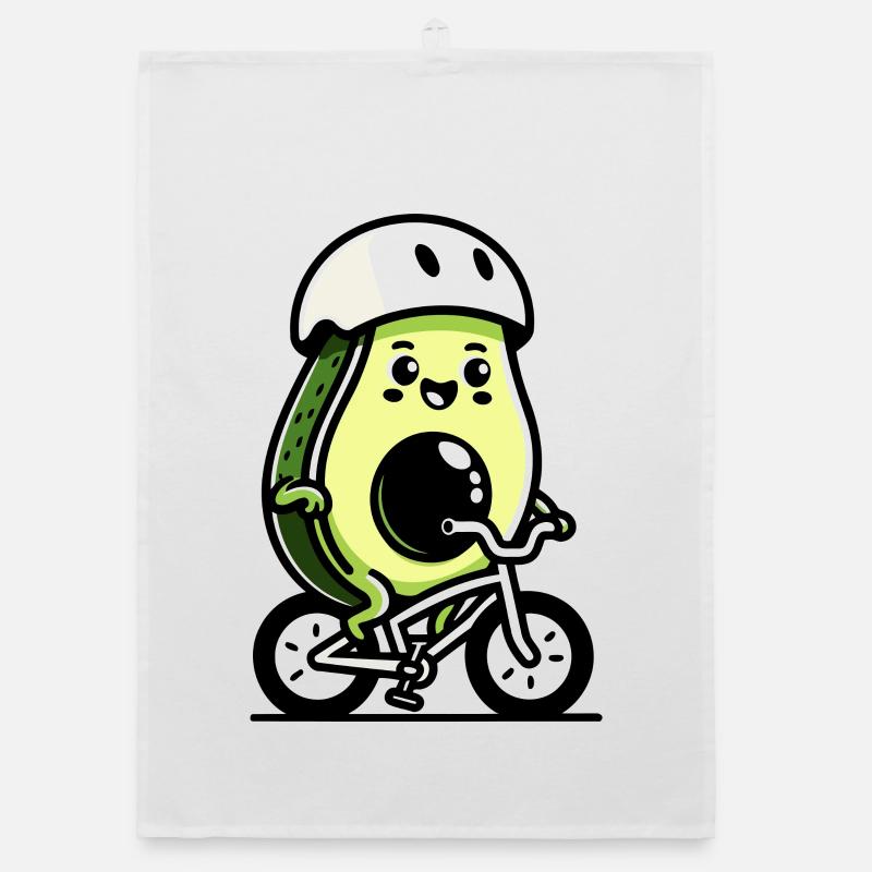 Pedaling Pit: The Cycling Avocado Organic dish towel