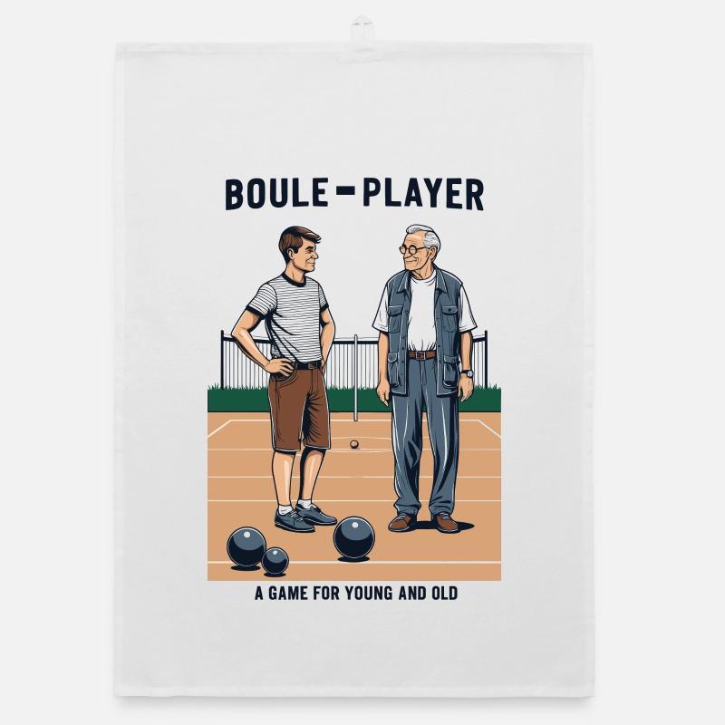 Boule player Organic dish towel