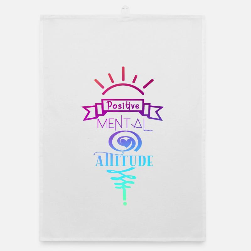 Positive mentale Einstellung Organic Geschirrtuch