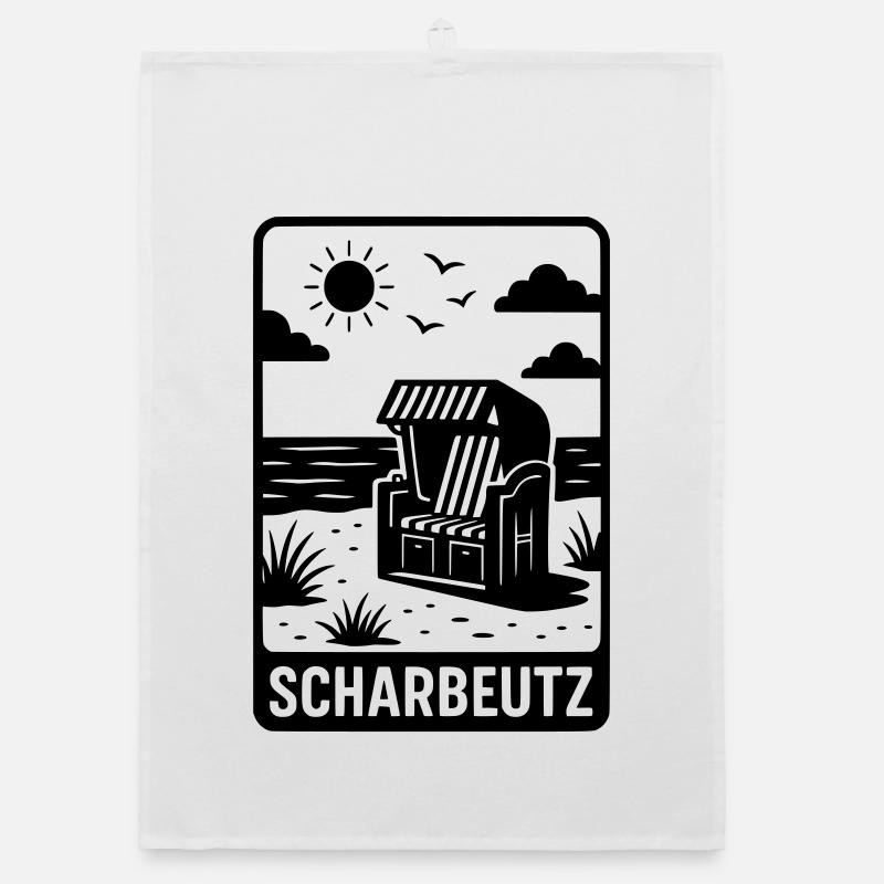 Scharbeutz Meer Ostsee Organic Geschirrtuch