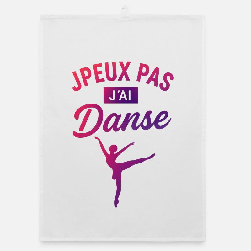 I Can't I Danced — Deliciously Pop Organic Geschirrtuch