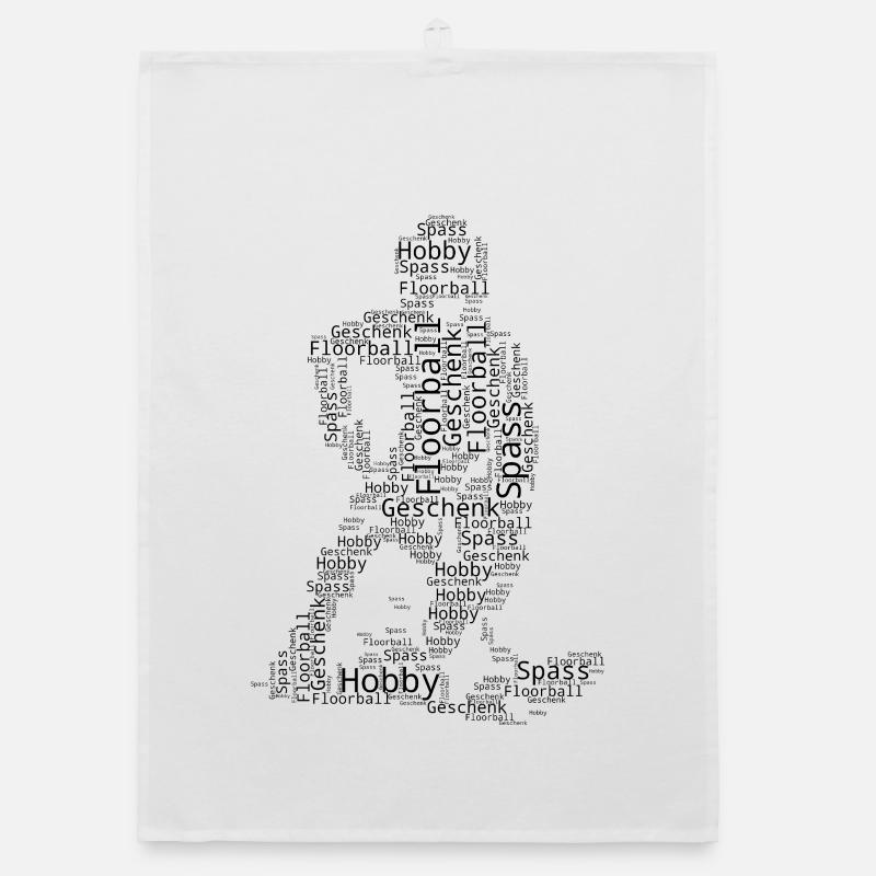 Clear floorball message Organic dish towel