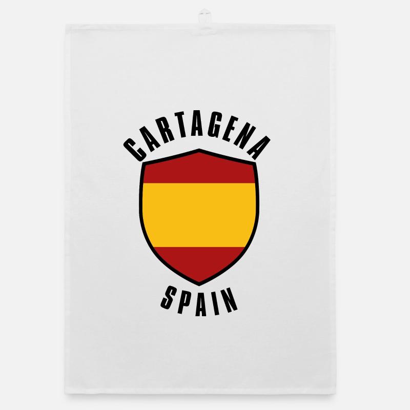 Bouclier de Carthagène Espagne Torchon bio