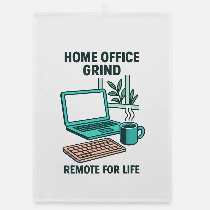 Design Home Office Grind Setup Telecommuting Quiet Organic dish towel