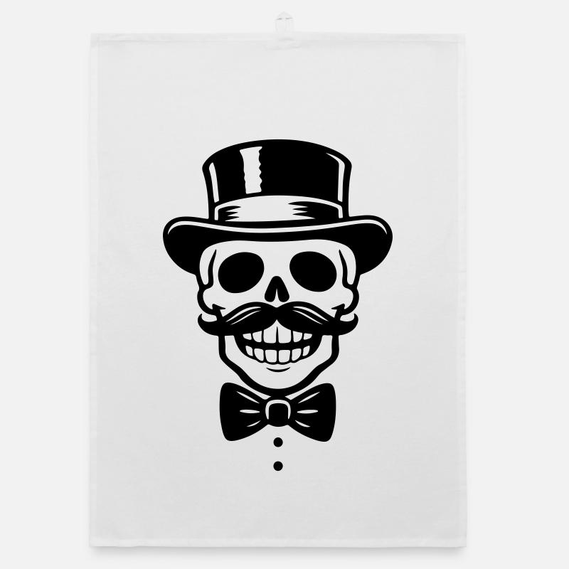 Bachelor Party Skeleton Organic dish towel