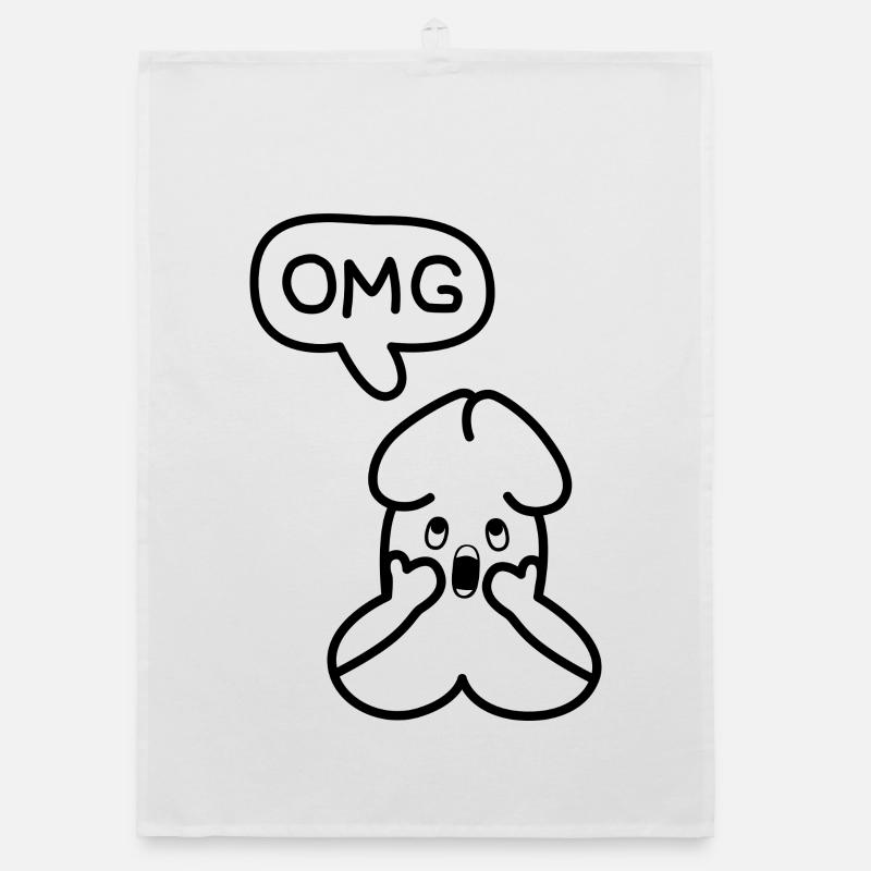 Émoticon Junior OMG drôle Torchon bio