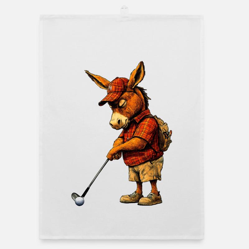 Golf Esel Organic Geschirrtuch
