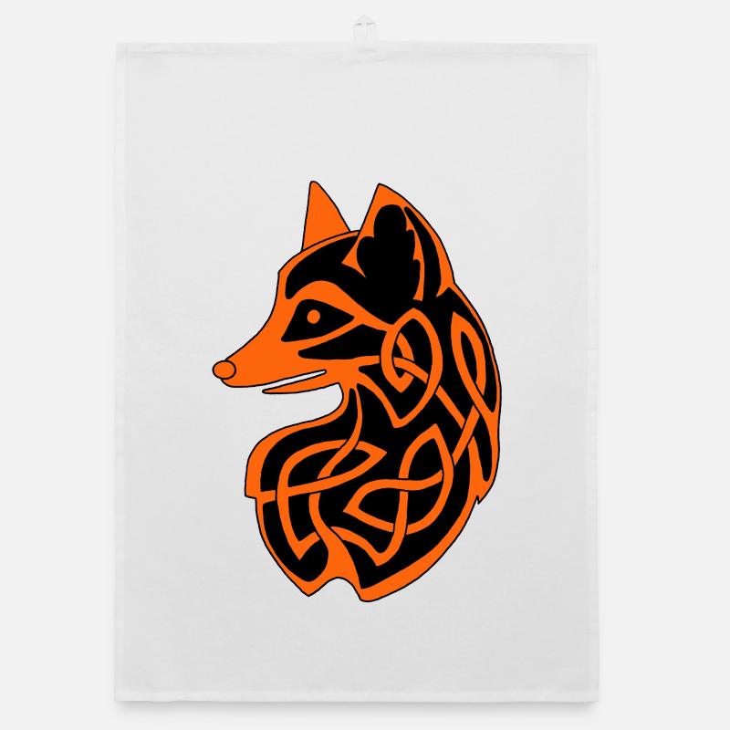 Celtic fox Organic dish towel