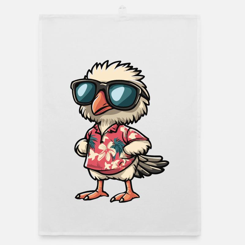 Strauss Comic Holiday Organic dish towel