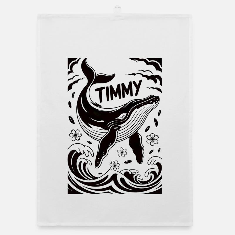 Timmy la Baleine Torchon bio