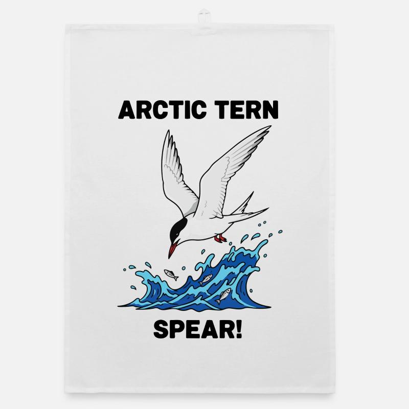 Sterne Arctique Pêche Mer Spear Arctic Tern  Torchon bio