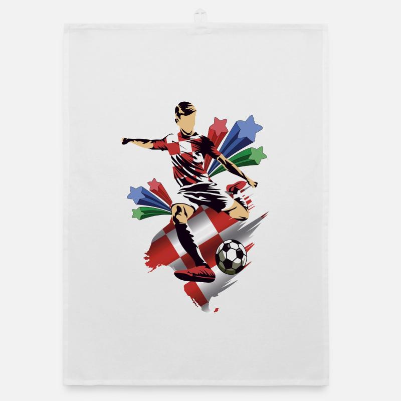 Croacia - Croatia - Flags Organic dish towel