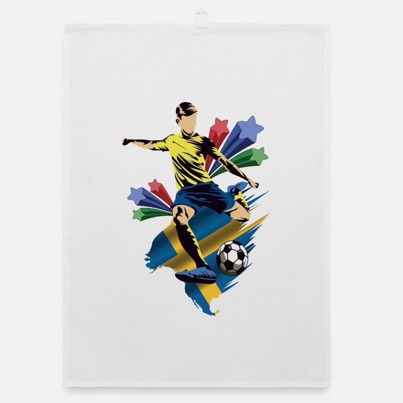 Suecia - Suède - Drapeaux Torchon bio
