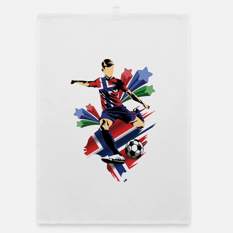 Noruega - Norvège - Drapeaux Torchon bio