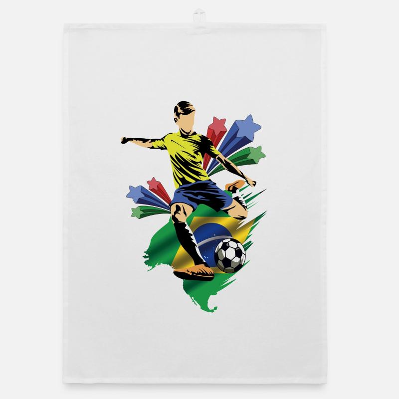 Brasil - Brazil - Flags Organic dish towel