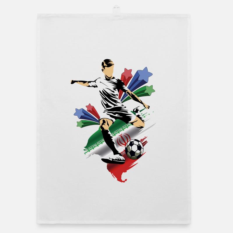Iran - Iran - Drapeaux Torchon bio
