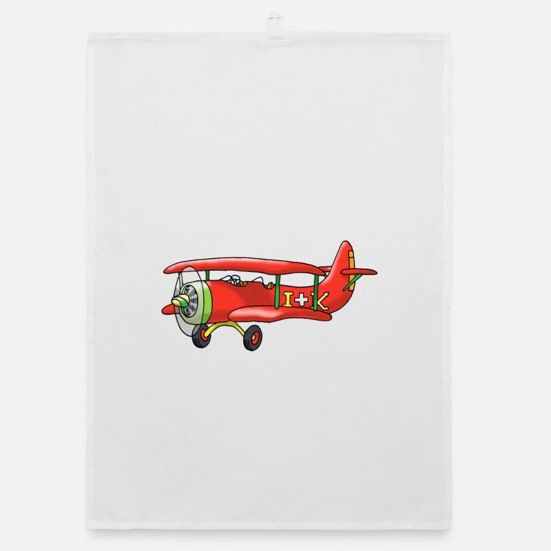 Biplane Organic dish towel