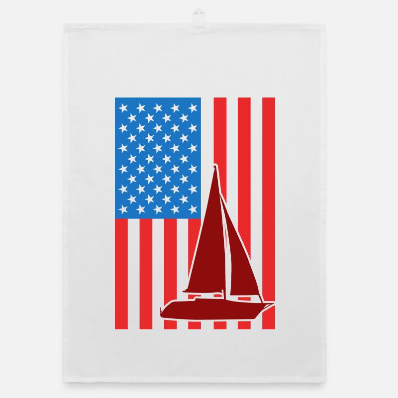 Voile Drapeau des États-Unis Torchon bio