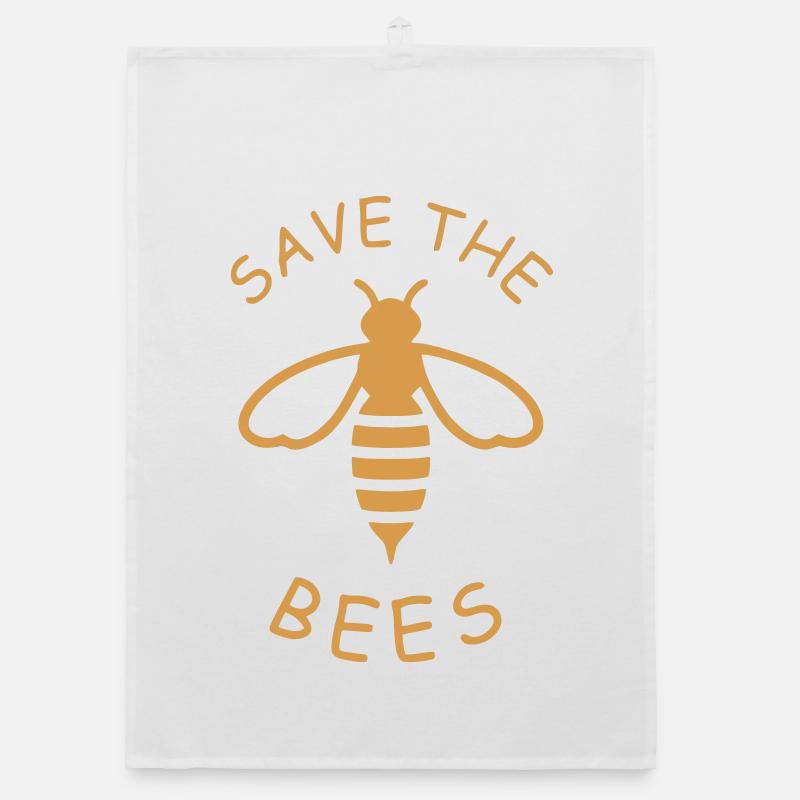 Rettet die Bienen Ökodesign Organic Geschirrtuch