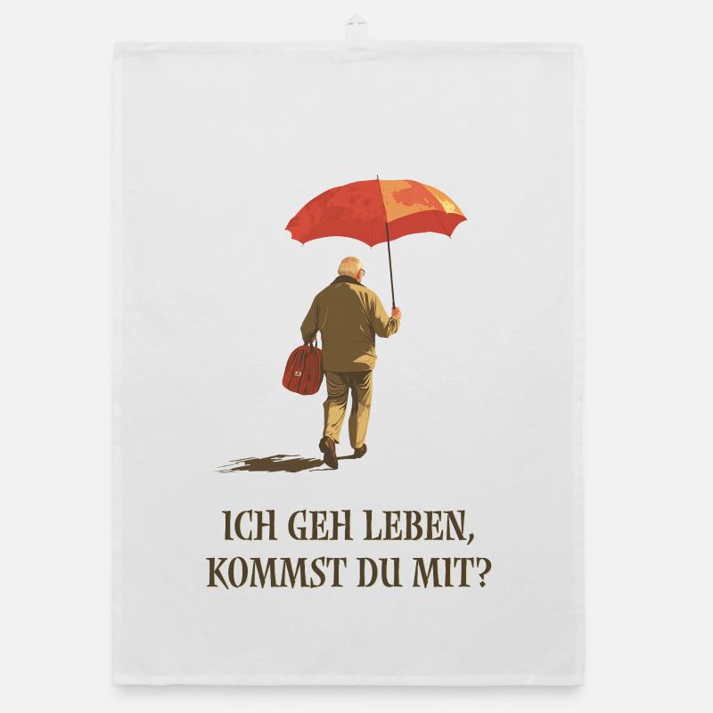 I'm going to live - will you come with me? Organic dish towel
