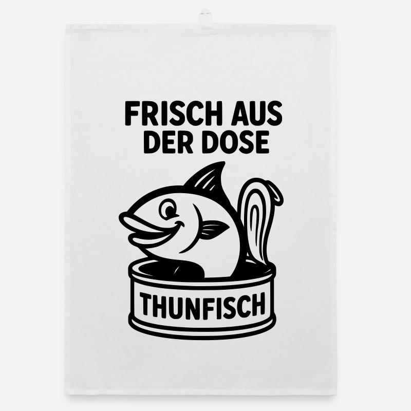 thunfisch dose Organic Geschirrtuch