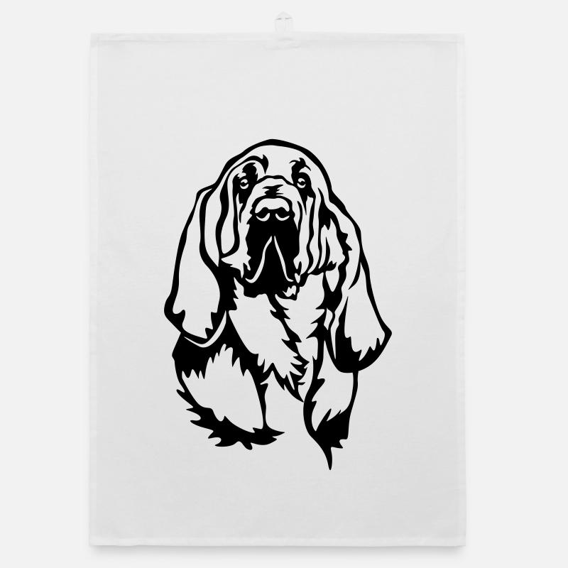 Tête de Chien de Sang Torchon bio