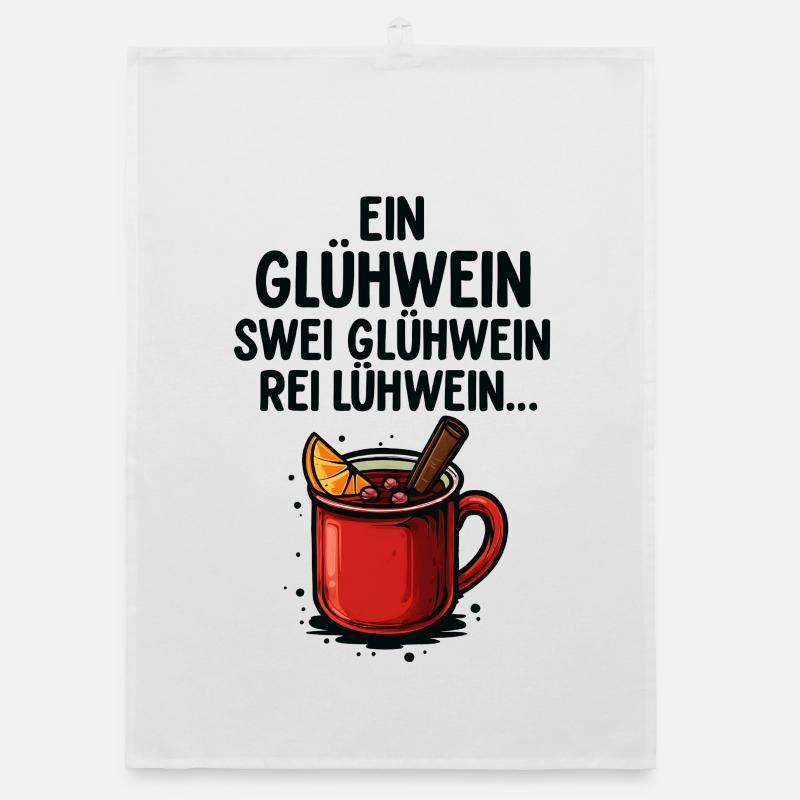 A mulled wine, two mulled wine – Funny Christmas Organic dish towel