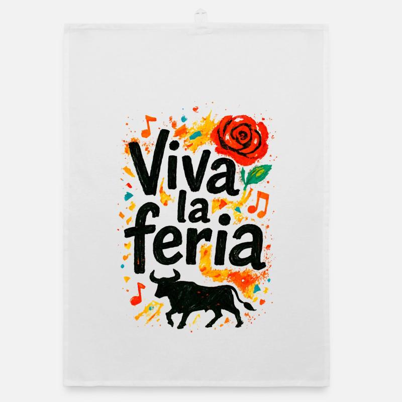 Viva la feria - traditions basques Torchon bio