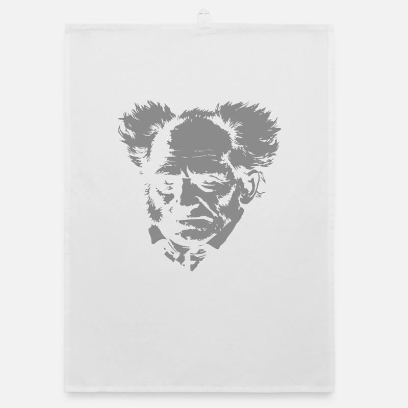 Das Leben ist Leiden: Schopenhauer Tee Organic Geschirrtuch