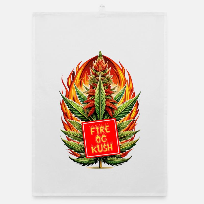 Fuoco Og Kush Strofinaccio da cucina ecologico