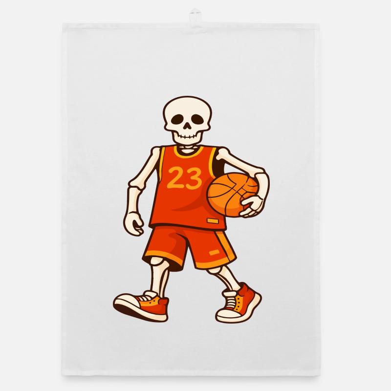 Maillot Skeleton Hoops 23 Torchon bio