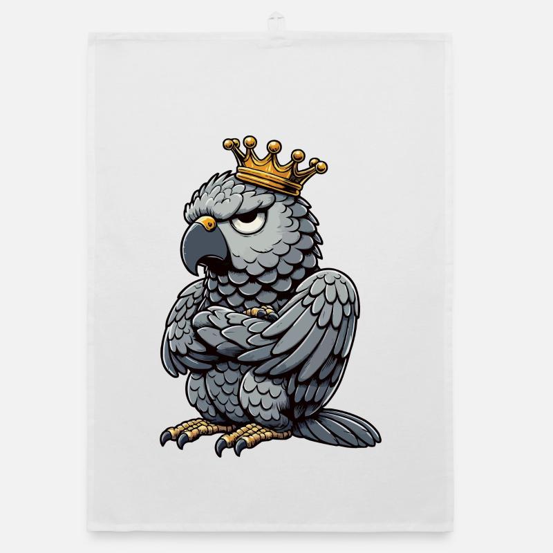 Perroquet gris d'Afrique propriétaire de perroquet gardien de perroquet Torchon bio