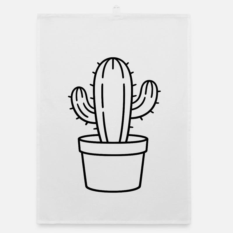 Cactus dans un pot – Cactus minimaliste Torchon bio